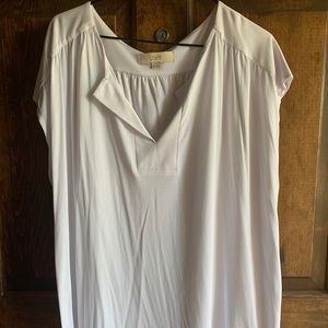 Loft Dolman sleeve white top
